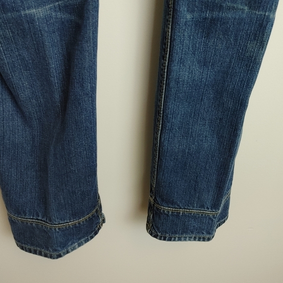 Designer Blue Jeans Men's Size 36x32 Medium Wash Straight Slim Fit - Picture 9 of 11